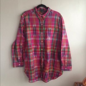 LRL Ralph Lauren Jeans Co. Madras Button Up XL